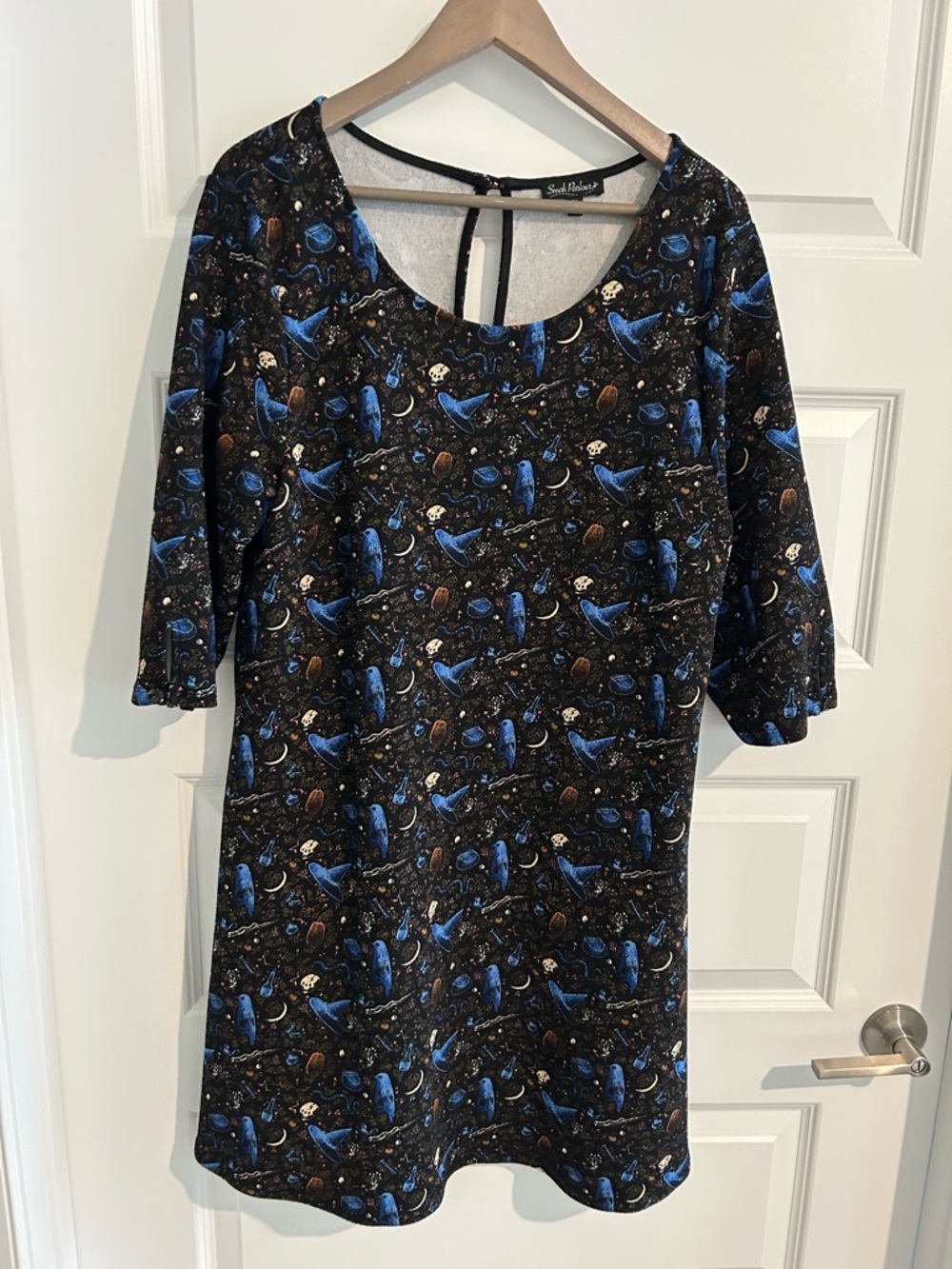 Smak Parlour Witchy Dress Black Blue Size 1X